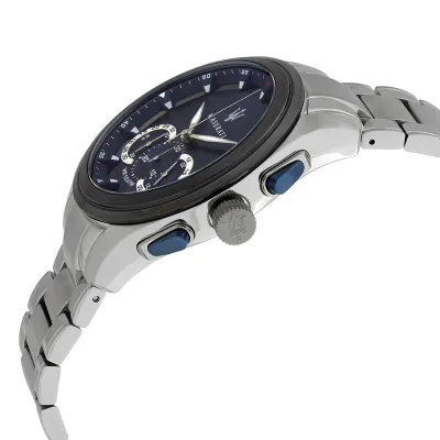 Maserati Traguardo Chronograph Stainless Steel Blue Dial Quartz Watch
